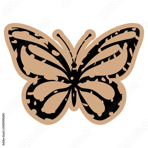 Vintage Paper Butterfly