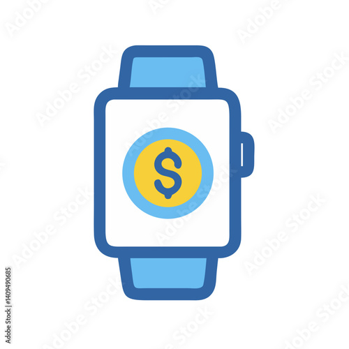 Smartwatch with Dollar Icon Representing Wearable Payment Technology Free Download Smartwatch with Dollar Icon Representing Wearable Payment Technology - GFXLoad