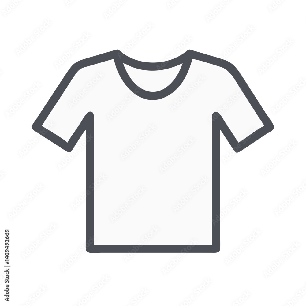 T-Shirt Icon Representing Basic Clothing Item T-Shirt Icon Representing Basic Clothing Item