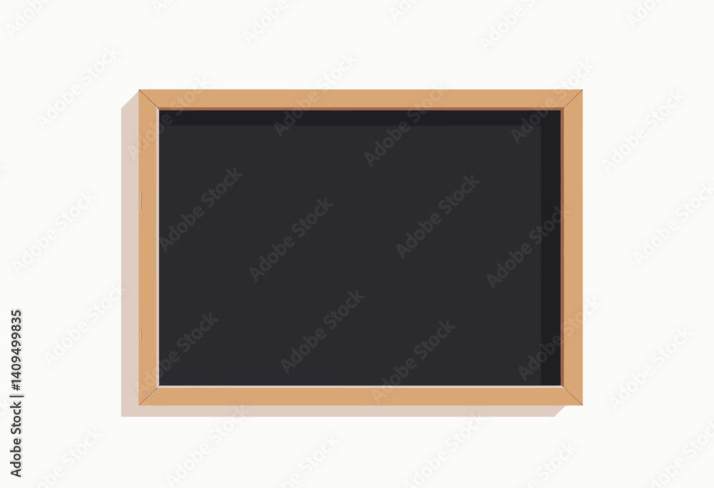 Blank Black Chalkboard with Wood Frame Blank Black Chalkboard with Wood Frame