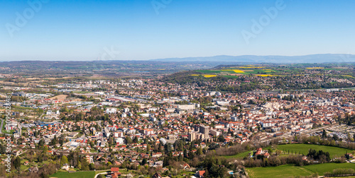 Bourgoin Jallieu en vue aérienne