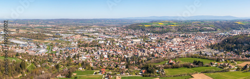 Ville de Bourgoin Jallieu en panoramique 