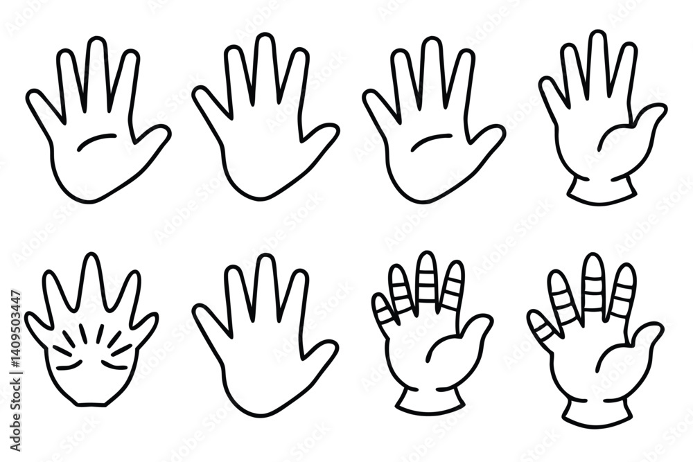 hand line art artistic hand sketch contemporary style hand line art artistic hand sketch contemporary style