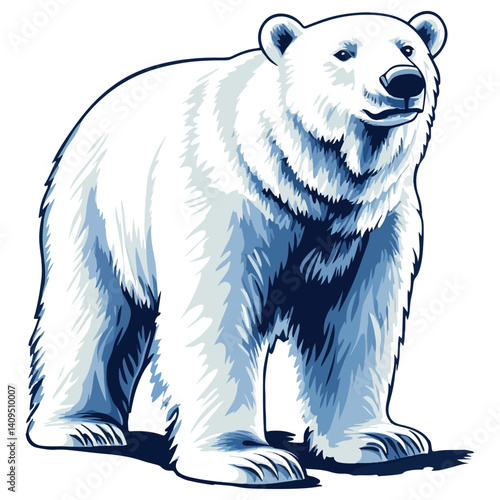 polar bear, animal, vector, transparent background