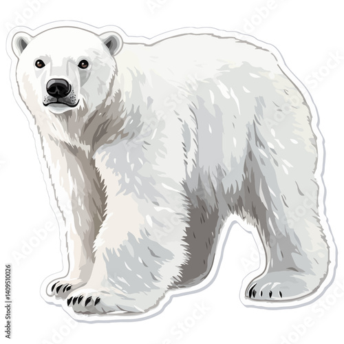polar bear, animal, vector, transparent background