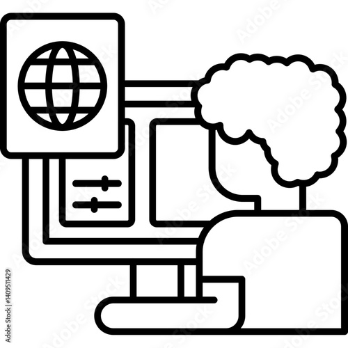 Digital Nomad Visa Icon