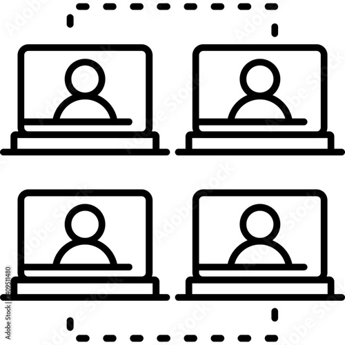 Remote Collaboration Tools Icon