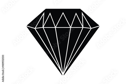 diamond Icon silhouette vector illustration
