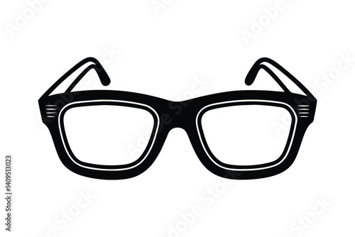 Sunglasses silhouette vector illustration on white background