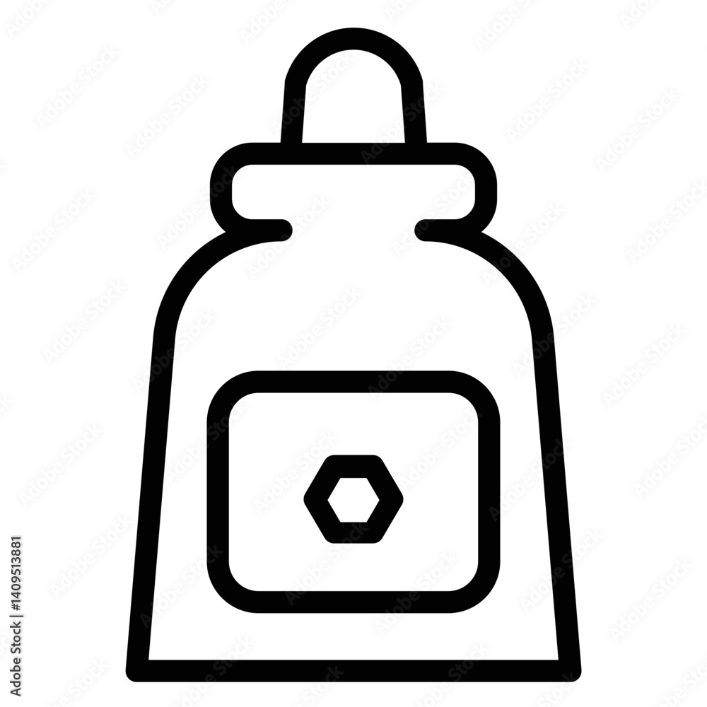 Obraz premium Container Drinkbottle Line Icon
