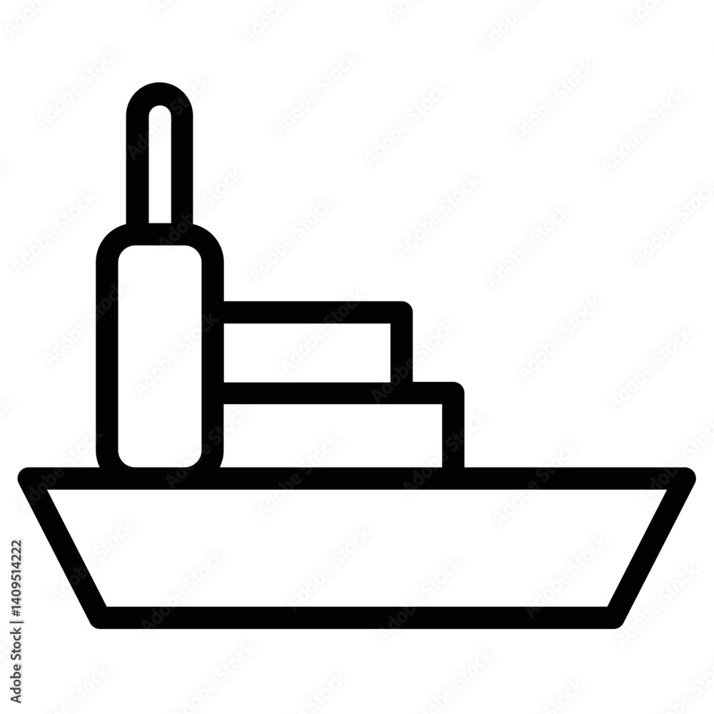 Navio Ship Shipping Line Icon Navio Ship Shipping Line Icon