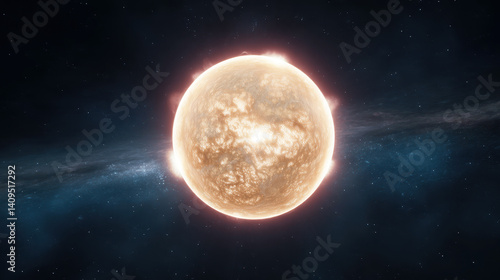 White Dwarf Star in Space