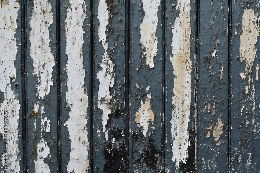 Fototapeta premium Dark Grey Weathered Wooden Planks Texture Background