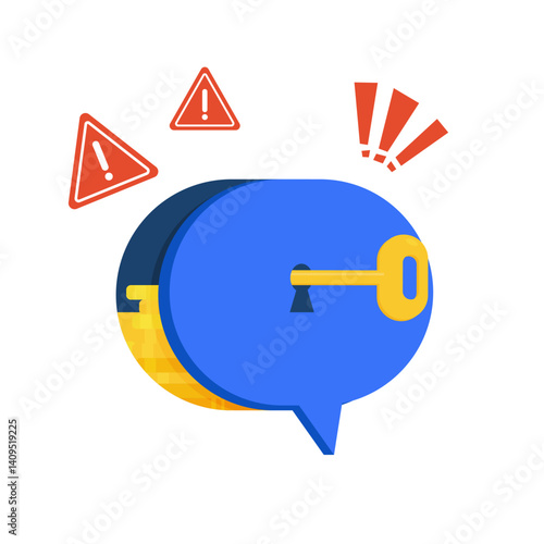 Phone bank scammer. Extortion money from credit debit card, protecting swindle attack on call or online banking app, financial fraud mask vector illustration. 