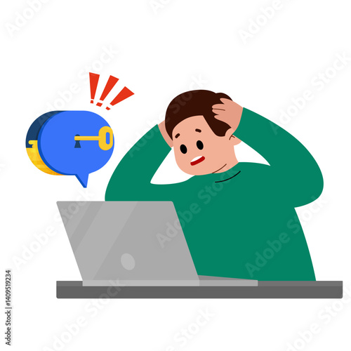 Mobile phone fraud with man as victim of scam vector illustration. Cartoon scammer talking to person to deceive, steal credit card or bank account password, old people trust thief. Online crime concep