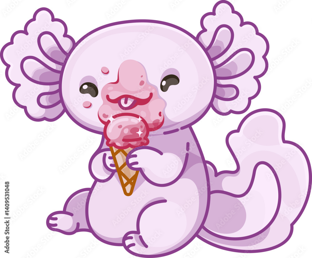 Fototapeta premium Purple Axolotl