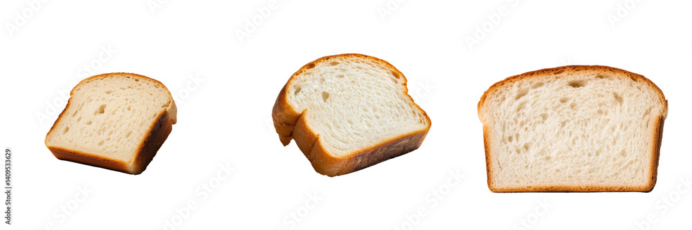 Slicing fresh bread kitchen counter food on transparent background Slicing fresh bread kitchen counter food on transparent background
