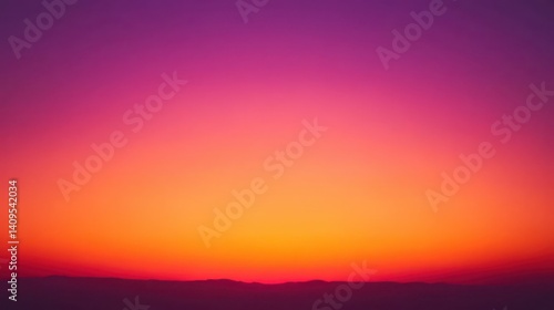 Vibrant sunset gradient of deep purples, oranges, and pinks.