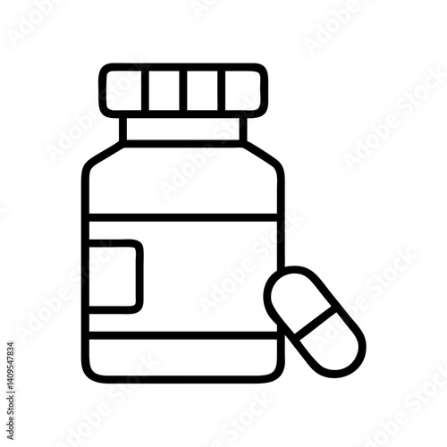Pills medicine bottle healthcare medical capsules pharmacy medication treatment vitamins supplement remedy