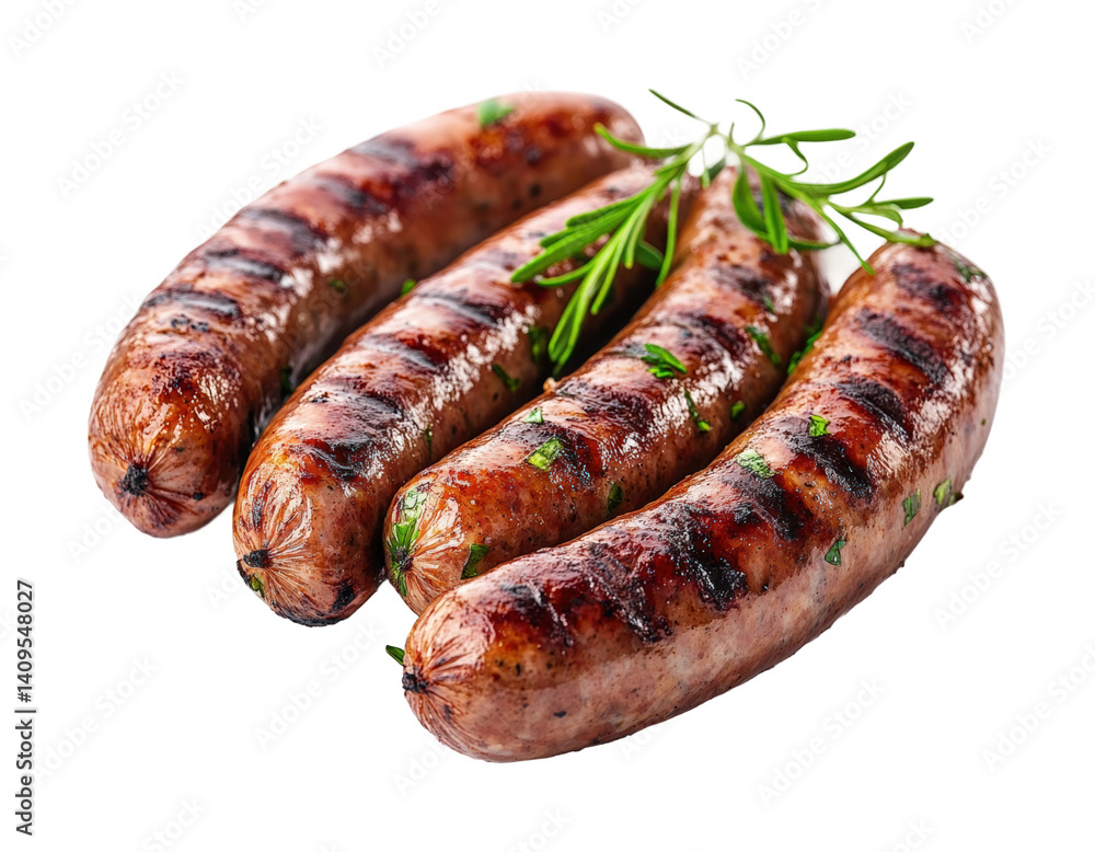 Grilling delicious sausages backyard barbecue food view. Isolated on transparent background, png. Grilling delicious sausages backyard barbecue food view. Isolated on transparent background, png.