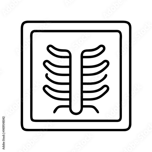 X ray radiology medical diagnosis healthcare image of human skeleton ribs chest bone structure anatomy