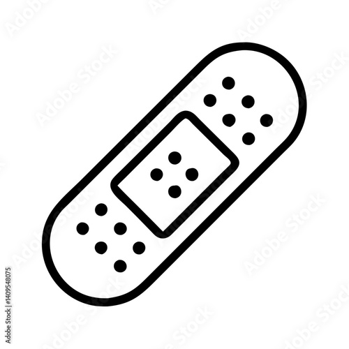 Band aid adhesive bandage medical plaster wound care first aid healthcare treatment protection icon