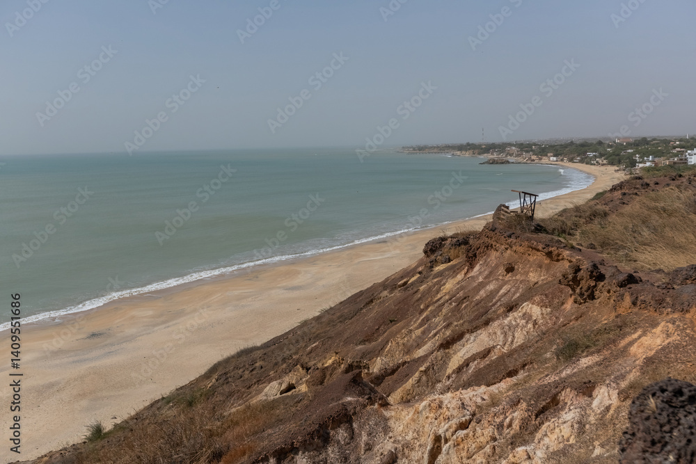 Aerial view of Popenguine Nature Reserve from the cliff Atlantic ocean Senegal Aerial view of Popenguine Nature Reserve from the cliff Atlantic ocean Senegal