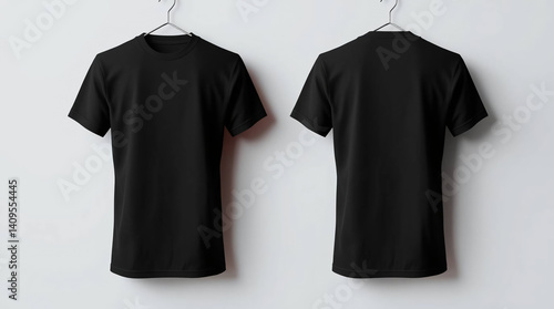 Minimalist black t-shirt mockup