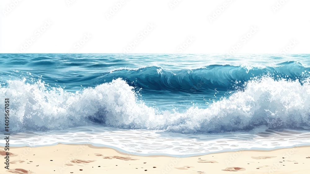 Fototapeta premium wave on the beach