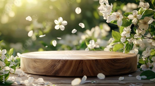 Spring Blossom Wooden Display Platform of excellence in splendor beyond compare with grace