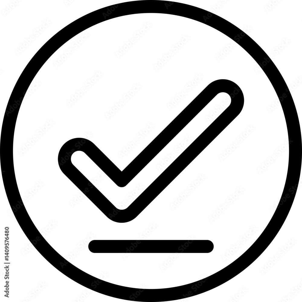 Check Outline Style Icon Check Outline Style Icon