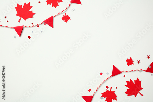 Cuadro en lienzo Canada Day festive frame