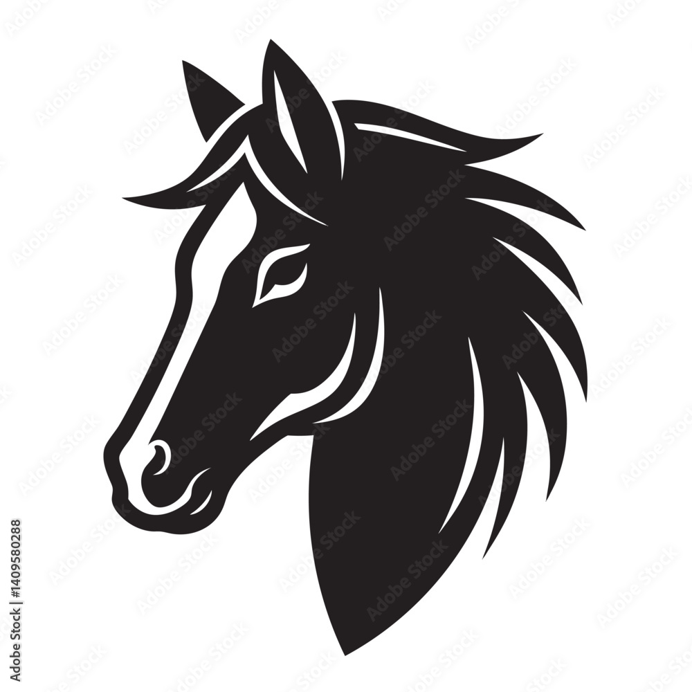 Fototapeta premium Horse head logo 