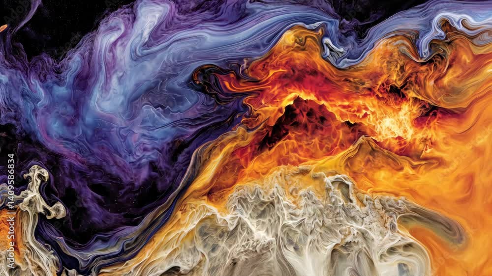 Abstract art with swirling colors. Abstract art with swirling colors.