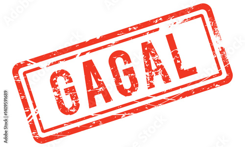 gagal, Indonesian language stamp