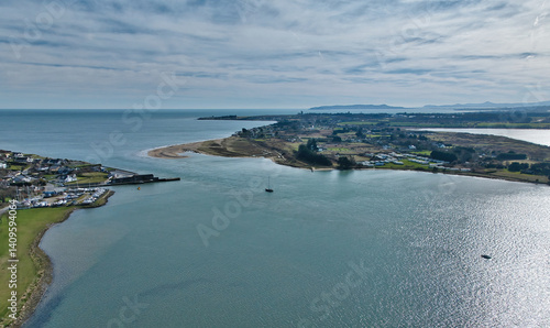 rogerstown river estuary in north county dublin, ireland