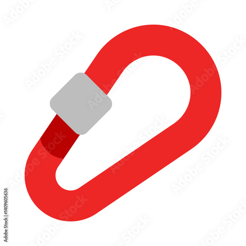 Carabiner flat icon