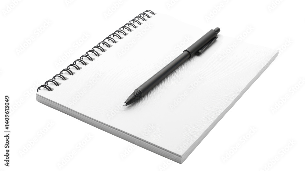 Spiral Notebook with Pen Workspace Organization and Productivity Spiral Notebook with Pen Workspace Organization and Productivity