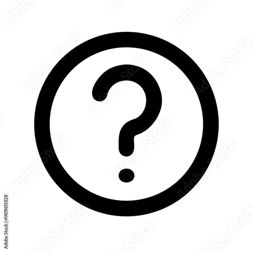Question Circle Icon Vector Illustration