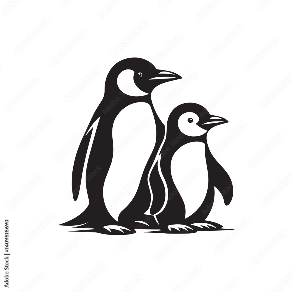 Fototapeta premium penguin vector illustration