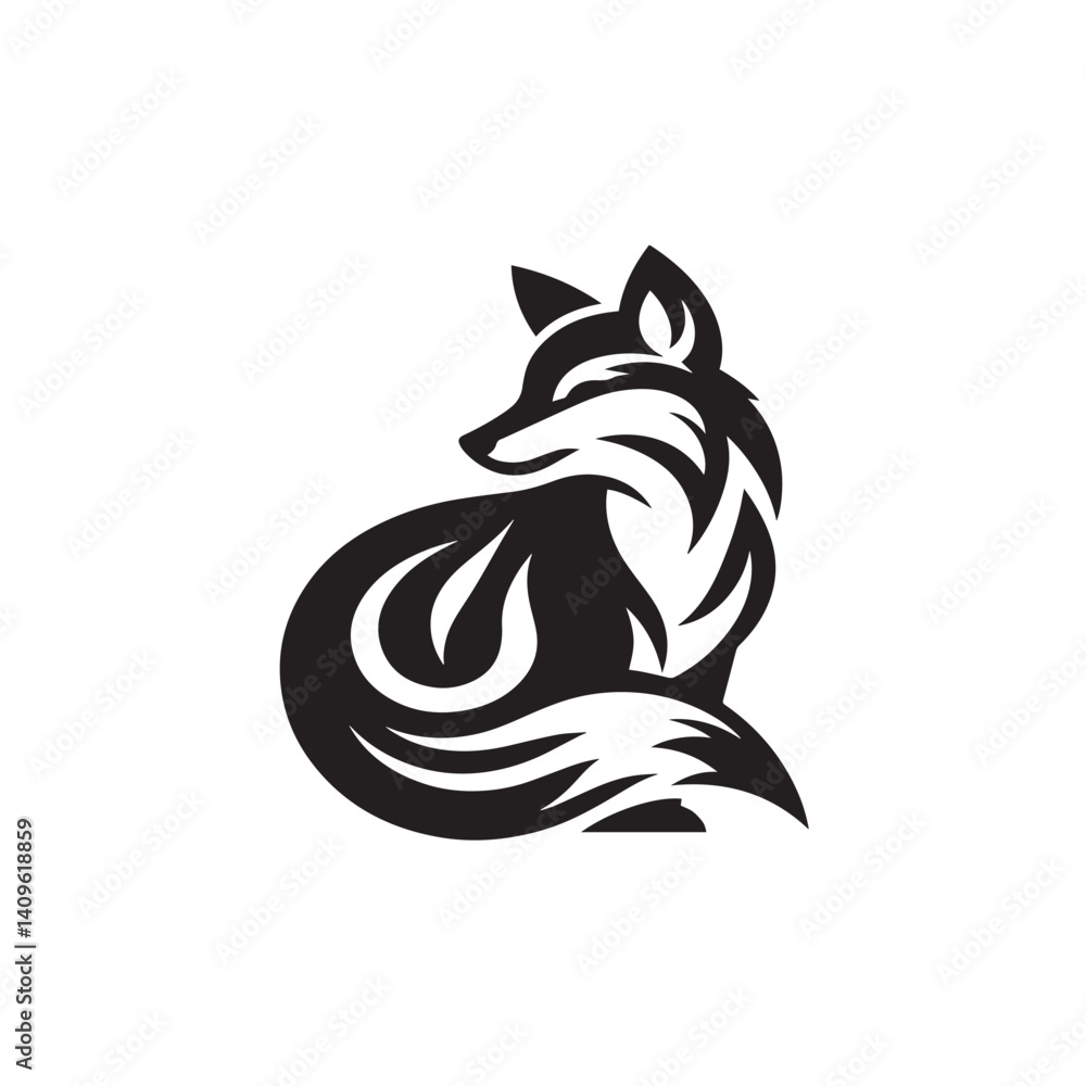 Obraz premium vector illustration of fox