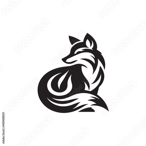 vector illustration of fox