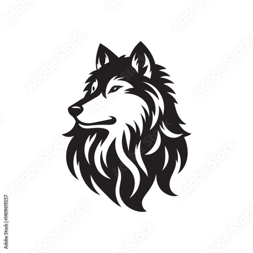 vector illustration of wolf 