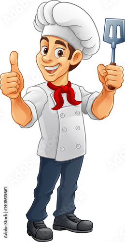 A chef, baker or barbecue c...