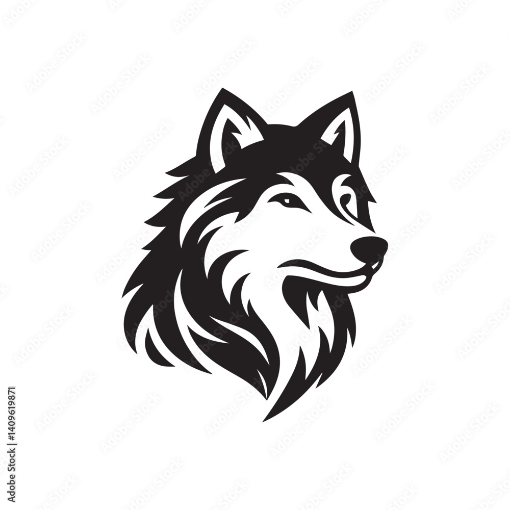 Obraz premium wolf head vector