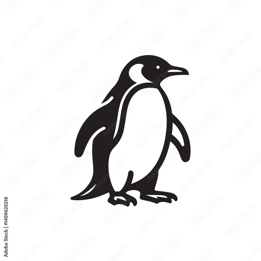 Naklejka premium penguin vector illustration