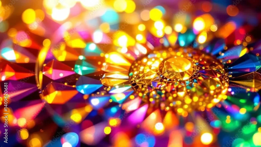 Colorful pieces of glass. Close up.