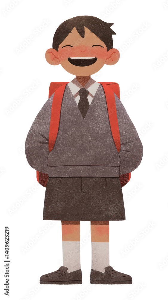 PNG Happy boy illustration uniform student. PNG Happy boy illustration uniform student.