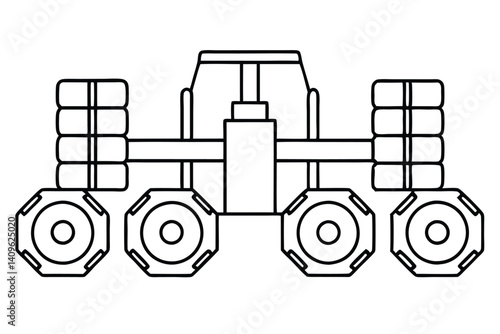 heavylift rx line art depicting large scale lifting operations