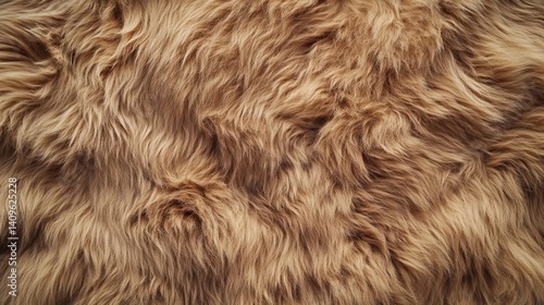 Close-up view of a light brown fuzzy fabric texture.